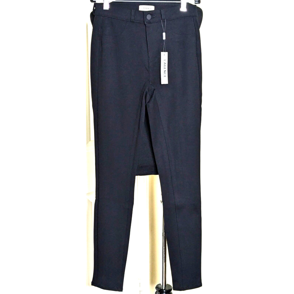 L'Agence Jeans Womens 25 Black Asher High Rise Skinny Pants NEW Ankle Stretch US